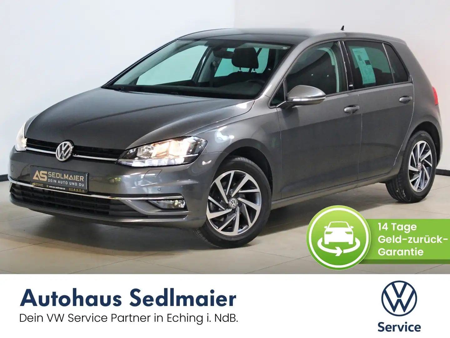 Volkswagen Golf VII 1.0 TSI Sound SHZ|ACC|PDCvo+hi|NAV|APPs Gris - 1