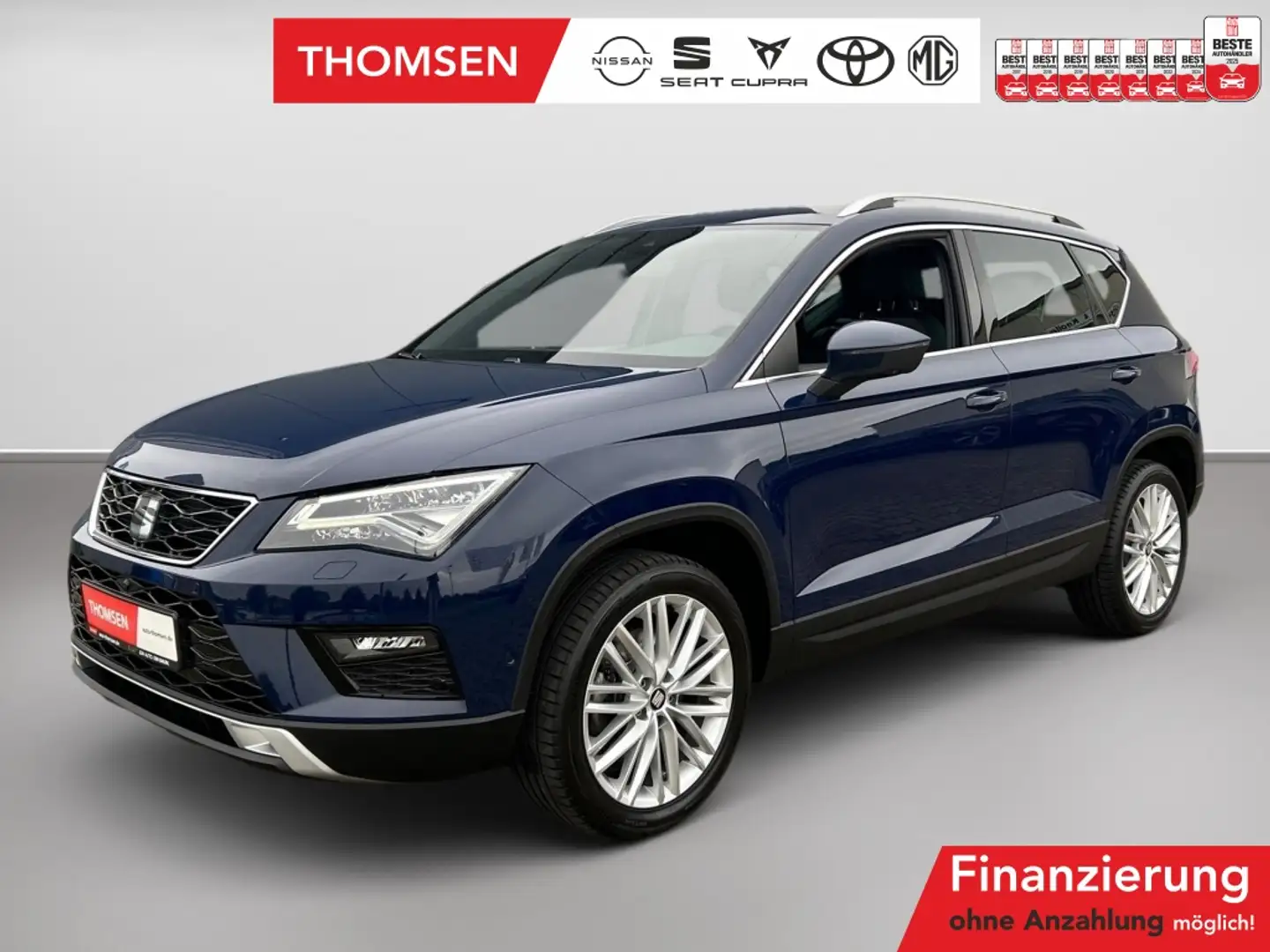 SEAT Ateca 1.4 TSI Xcellence AHK Alcant. LED Navi SD Bleu - 1