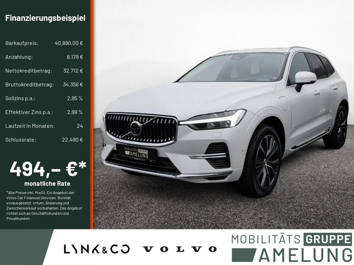 Volvo XC60 T6 Inscription Recharge Plug-In Hybrid AWD Weiß - 1