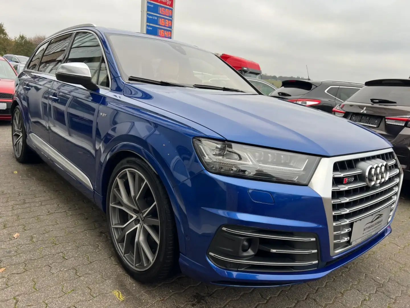Audi SQ7 EXCLUSIVE*LASER*B&O*AIR*PANO*360°*22 LM*AHK* Bleu - 1