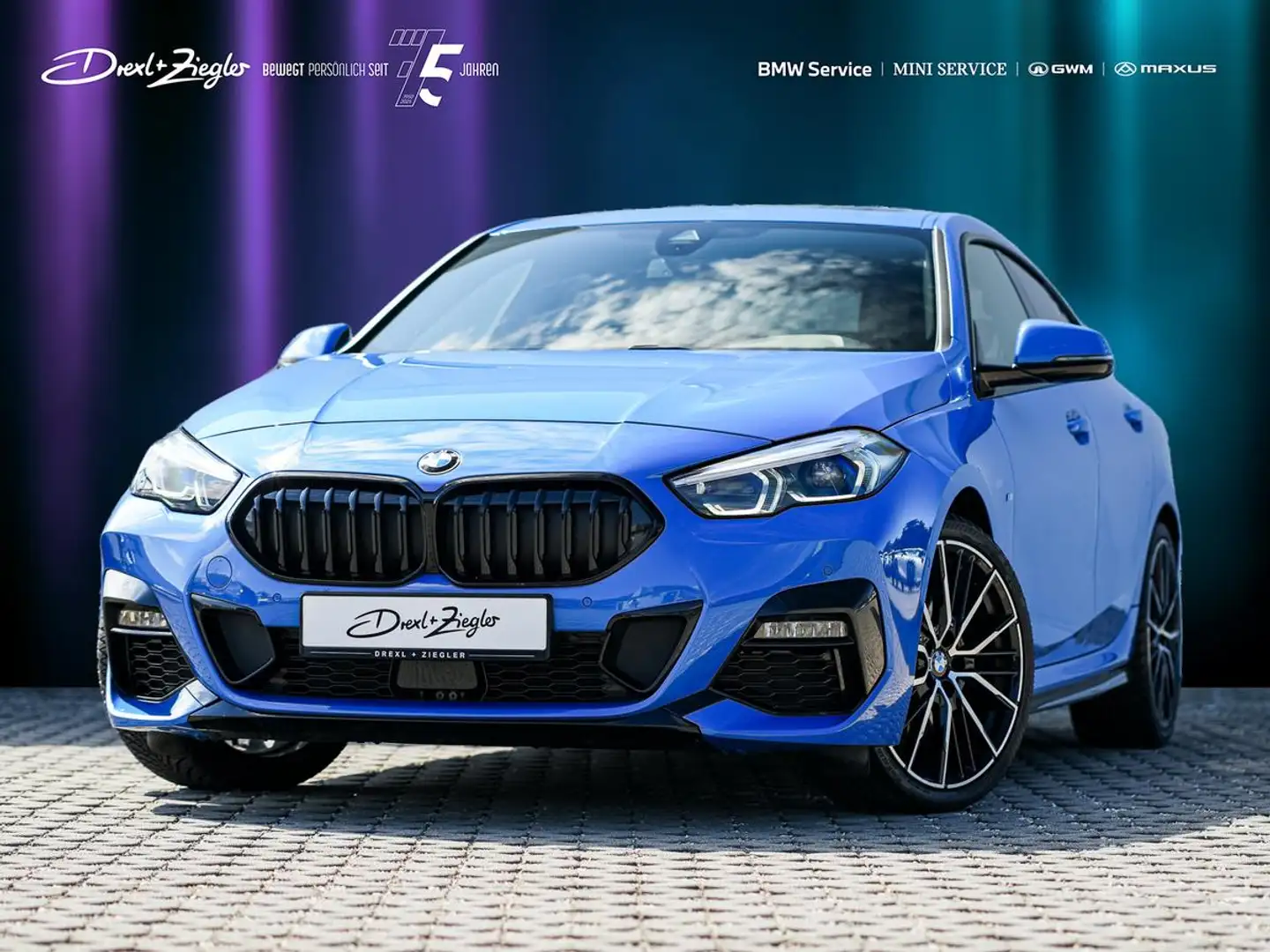 BMW 218 218i Gran Coupe M-Sport 19" PANO KoZg AdLED RFK Blau - 2