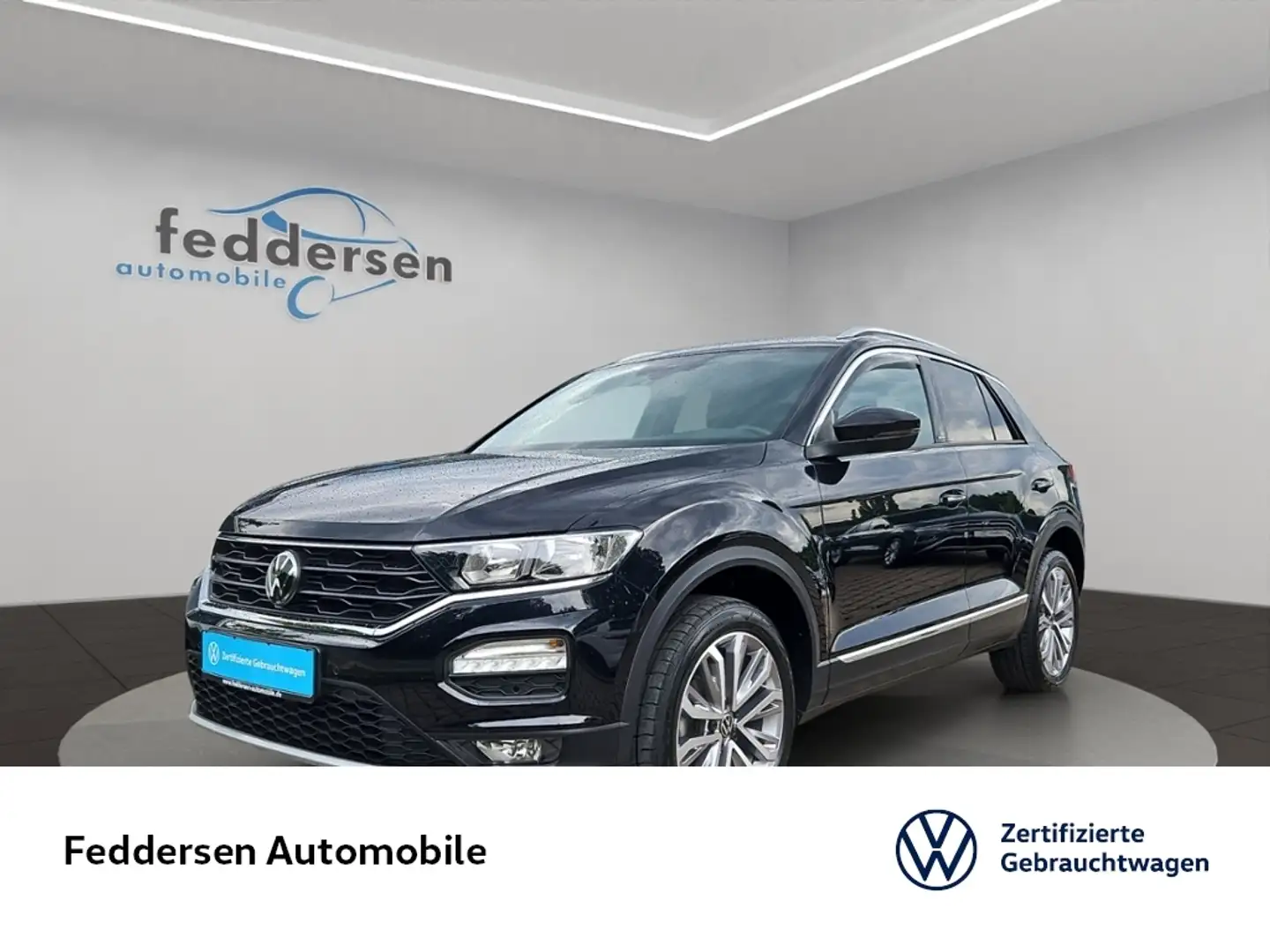 Volkswagen T-Roc United 1.5 TSI AHK ACC Navi Sitzheizung Rückfahrk Negro - 1