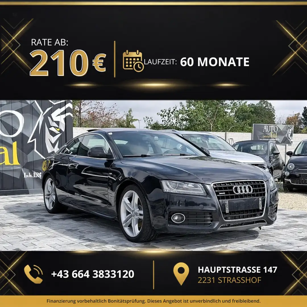 Audi A5 Coupé 3,0 TDI *Panorama*Bang&olufsen*3xS-line V... Schwarz - 1