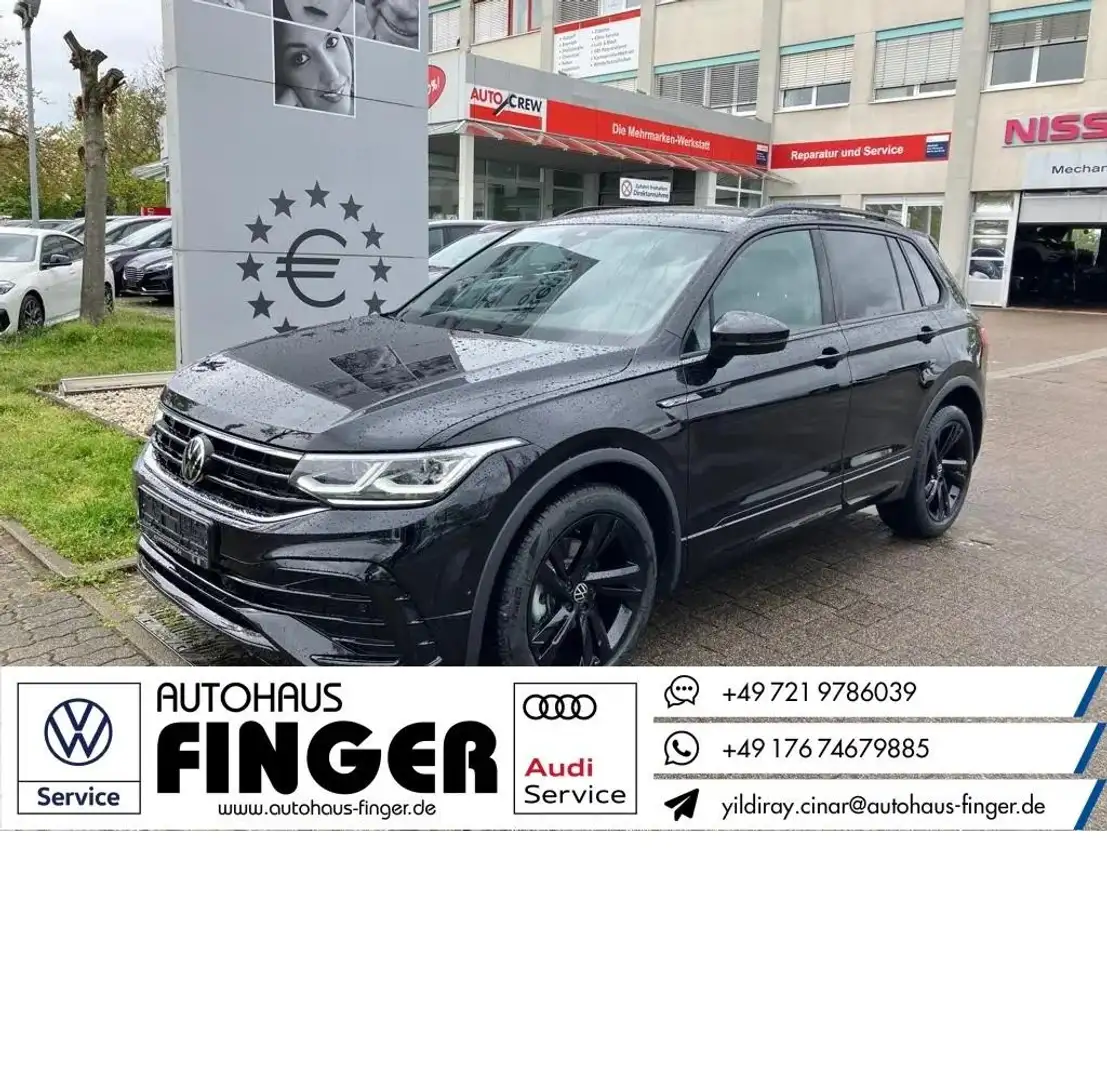 Volkswagen Tiguan 1.5 TSI DSG R-Line*Navi/IQ-Light/AHK/ACC* Schwarz - 1