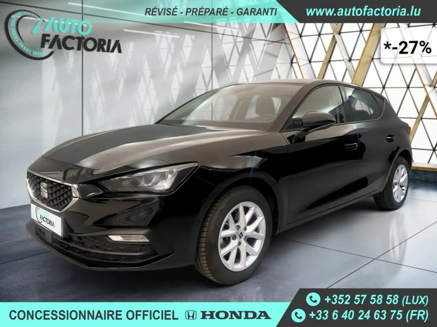 SEAT Leon -29% 1.5 TSI 130cv+MIRRORLINK+RADARS+LED+Options Noir - 1