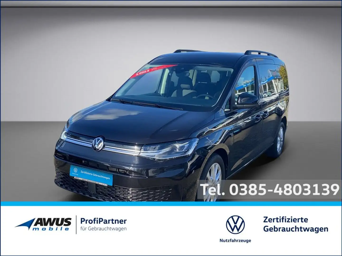 Volkswagen Caddy Maxi Life 2.0TDI 90KW SG6 Schwarz - 1