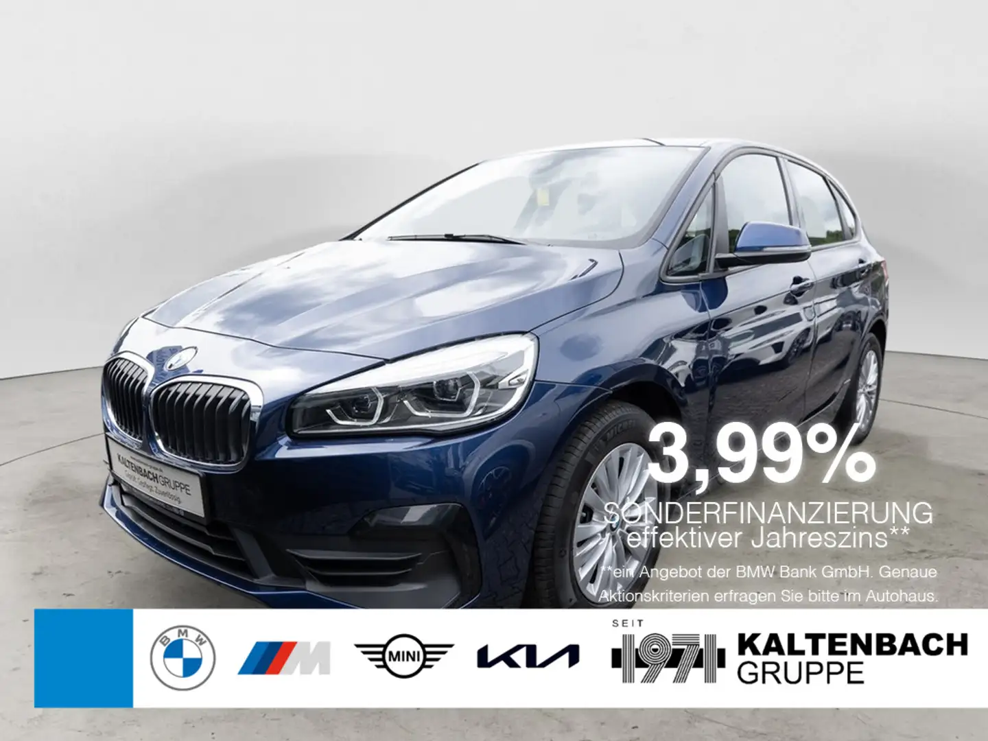 BMW 218 i Active Tourer Advantage NAVI LED SHZ PDC Blauw - 1