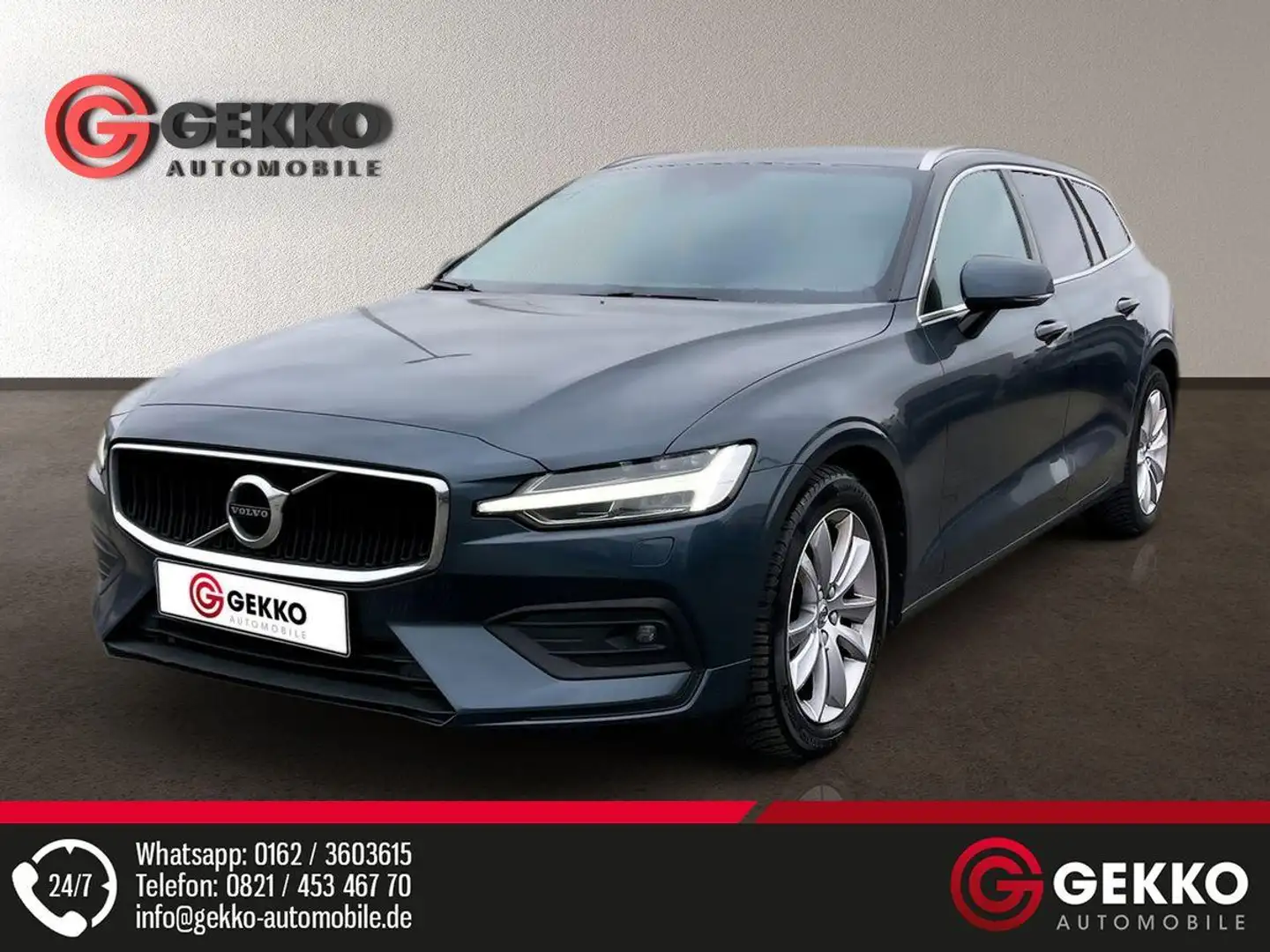 Volvo V60 Momentum Pro Turbo+ACC+SZH+DAB+Navi+LED+Metallic Blauw - 1