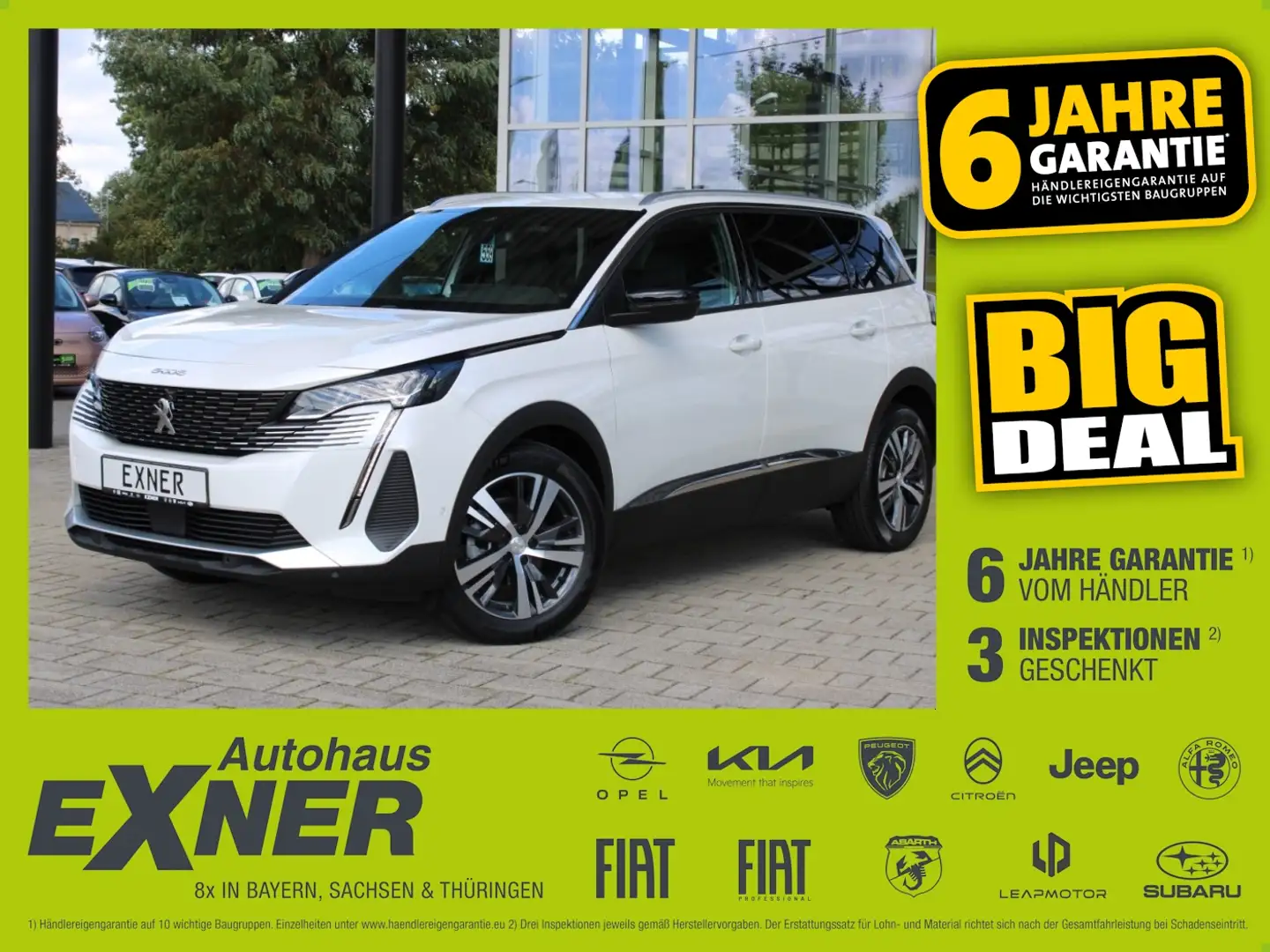 Peugeot 5008 Allure Pack Sitzheizung vorne, Navigation Weiß - 1