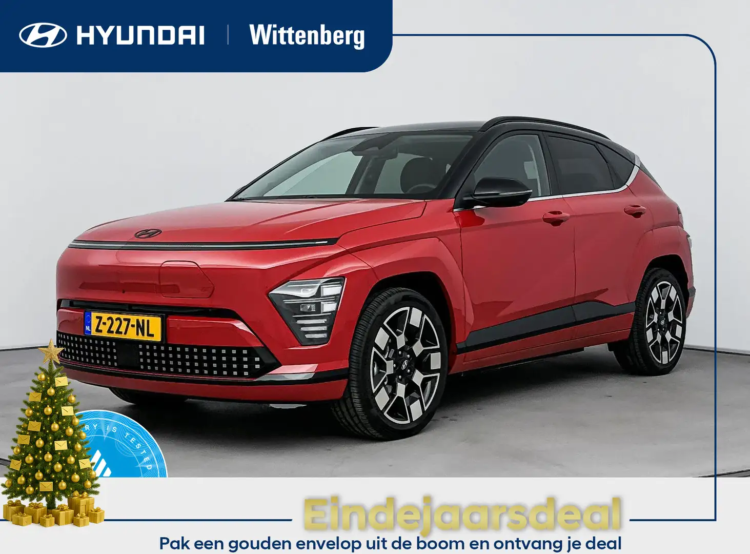 Hyundai KONA Electric Premium 65.4 kWh | Leer | Trekhaak | Stoe Rouge - 1