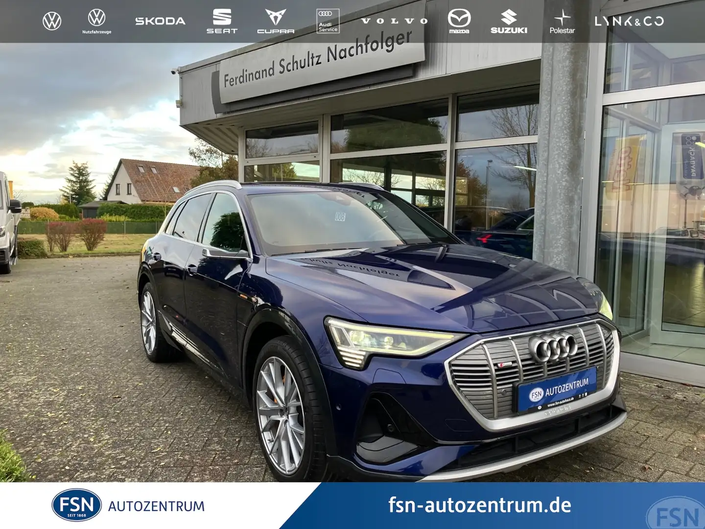 Audi e-tron 50 quattro S line AHK LUFT Head-up Kamera Blau - 1