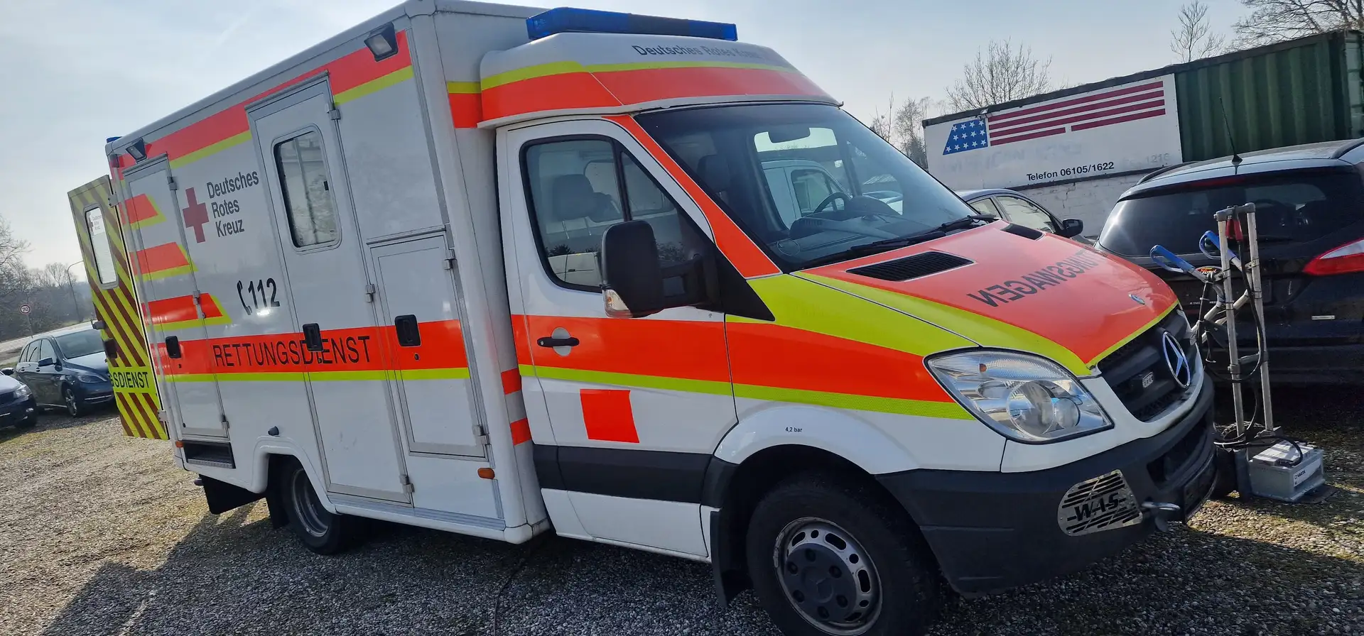 Mercedes-Benz Sprinter RTW Rettungswagen Neuer ATM nur 70km gelaufen Weiß - 1