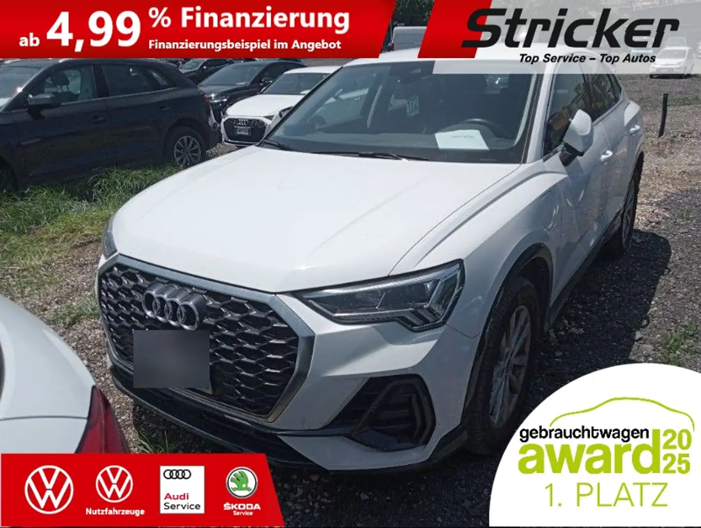 Audi Q3 Sportback 45TFSI e-hybrid 296,-ohne Anzahlung Nav Weiß - 2