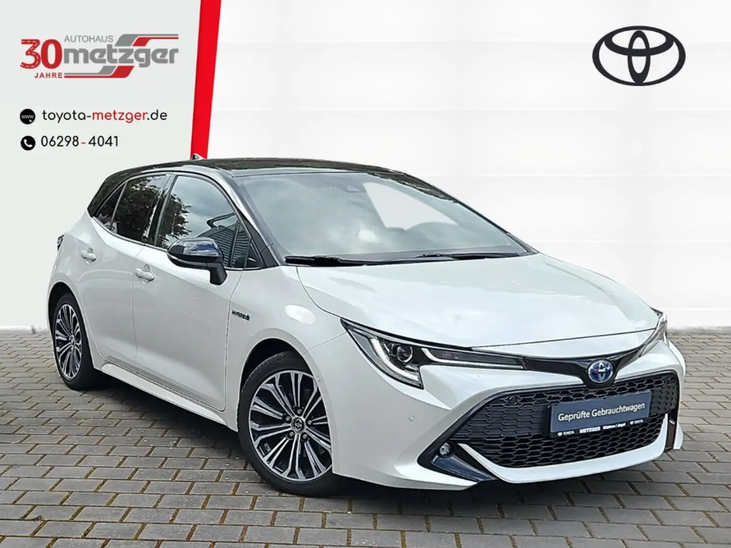 Toyota Corolla 2.0 Hybrid Club +Kamera +Sitzh. +LED +ACC +Keyless Weiß - 1