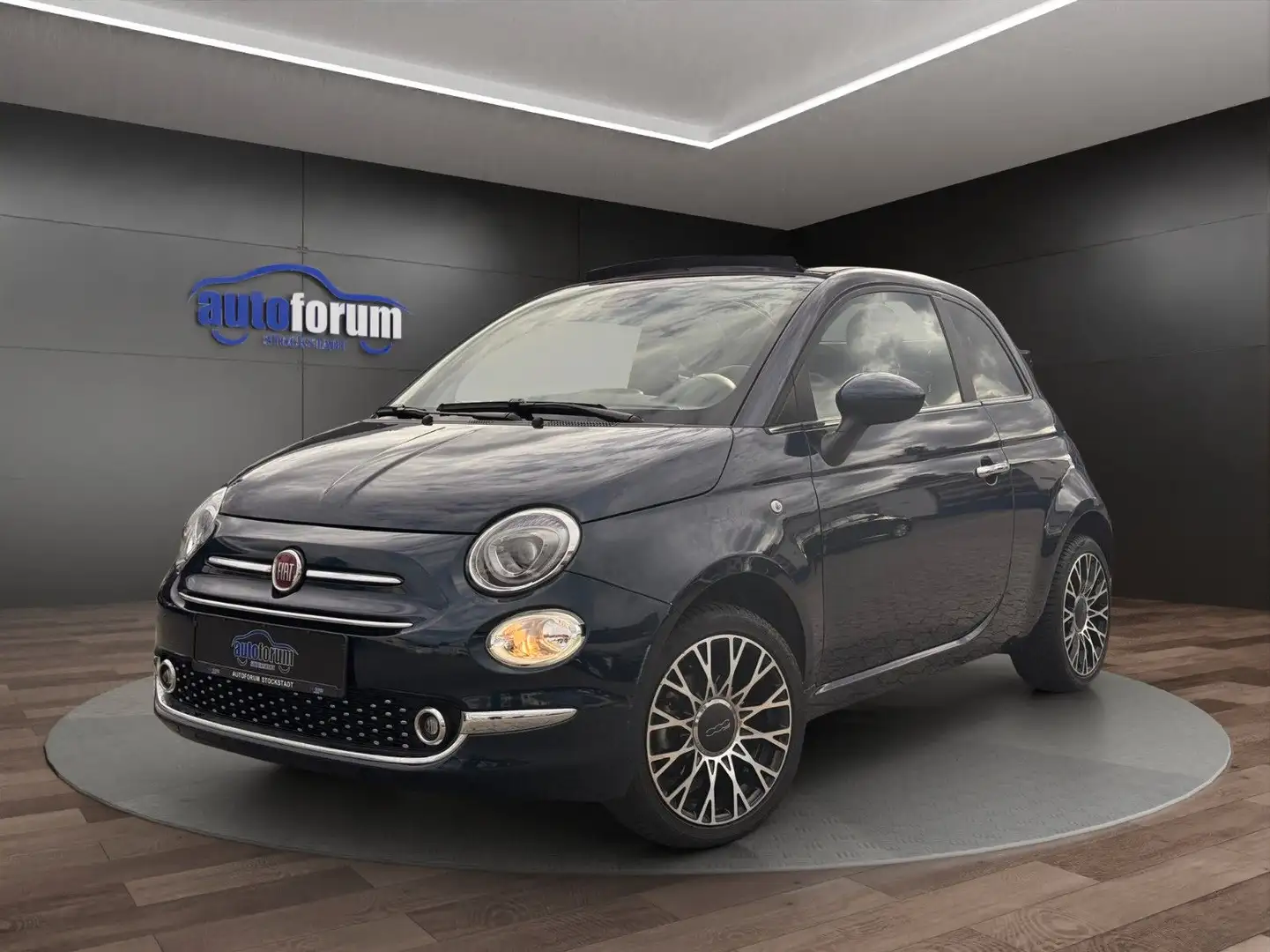 Fiat 500 C Cabrio Dolcevita NAVI°CARPLAY°LED°PDC°DAB+ Bleu - 1