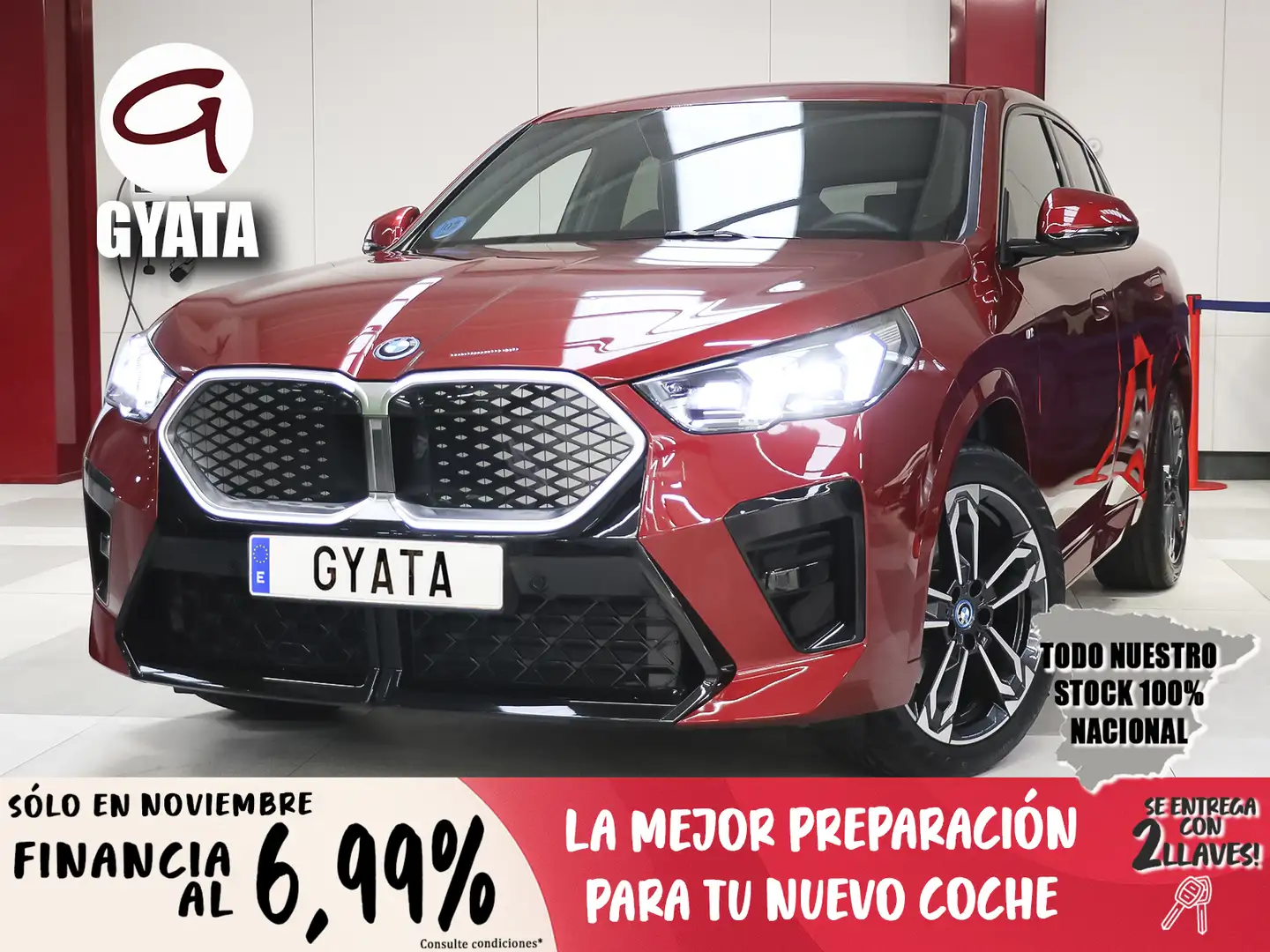 BMW iX2 eDrive20A Rojo - 1