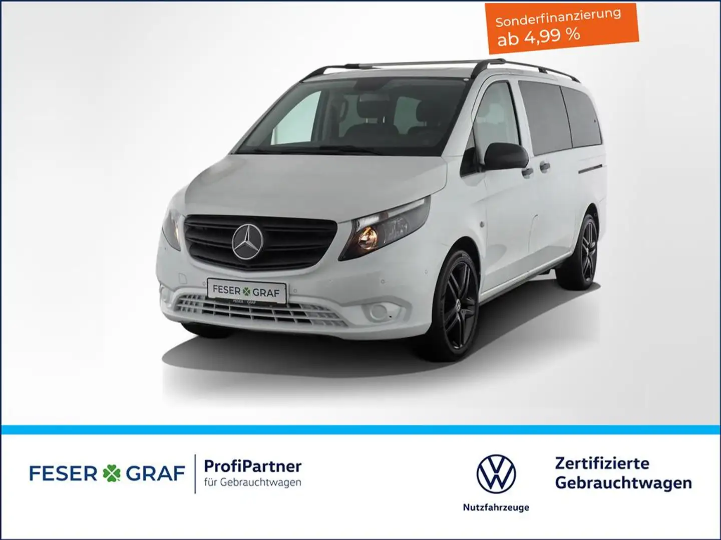 Mercedes-Benz Vito Tourer 114 CDI Edition lang 2xSchiebetüre Weiß - 1