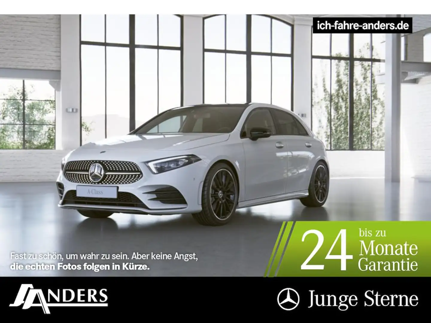 Mercedes-Benz A 220 d AMG+MBUX+Night+M-BEAM+Pano+Kamera+Apple Weiß - 1