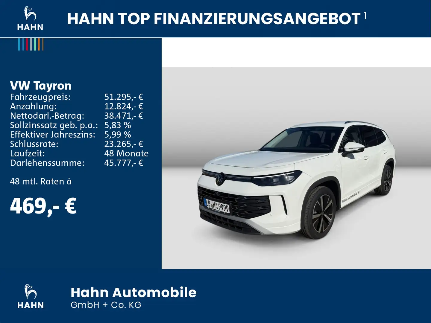 Volkswagen Tayron Elegance 1,5l eTSI 110kW 150PS DSG 7-Sitz Weiß - 2