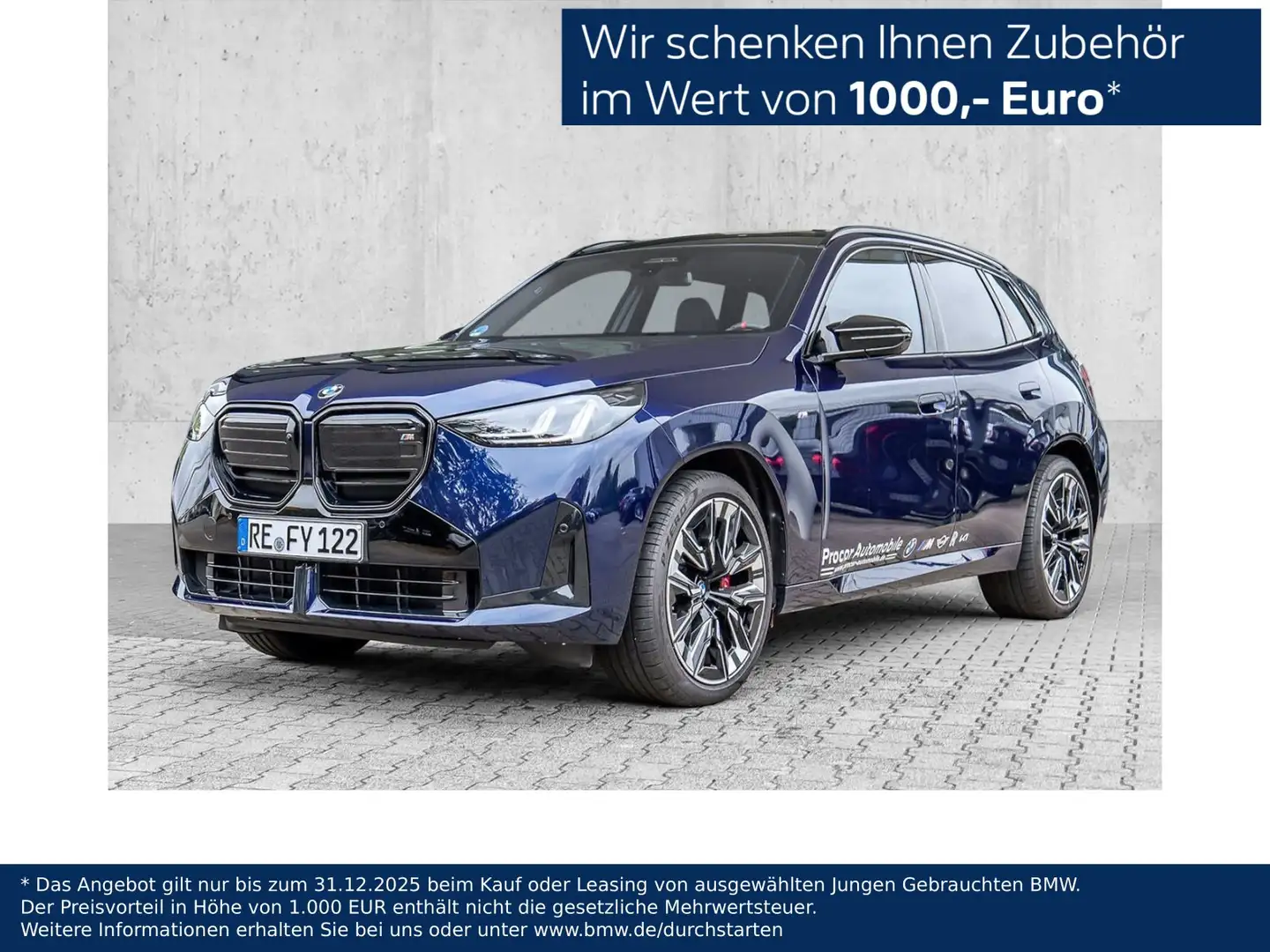 BMW X3 M 50 xDrive 21" M Sport Pro PANO Standheizung 360° Blau - 1