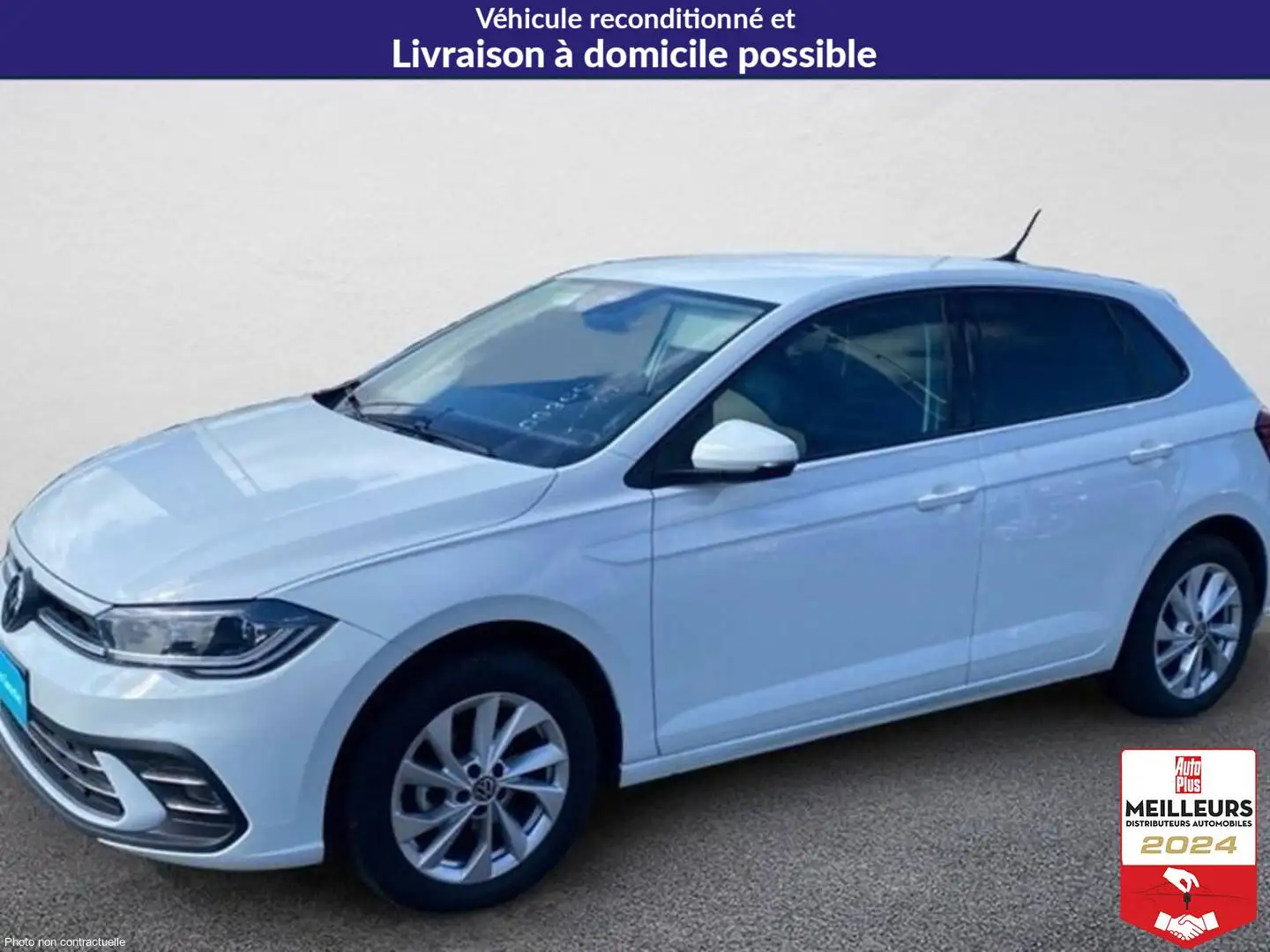 Volkswagen Polo 1.0 tsi 95 s\u0026s dsg7 style Blanc - 1