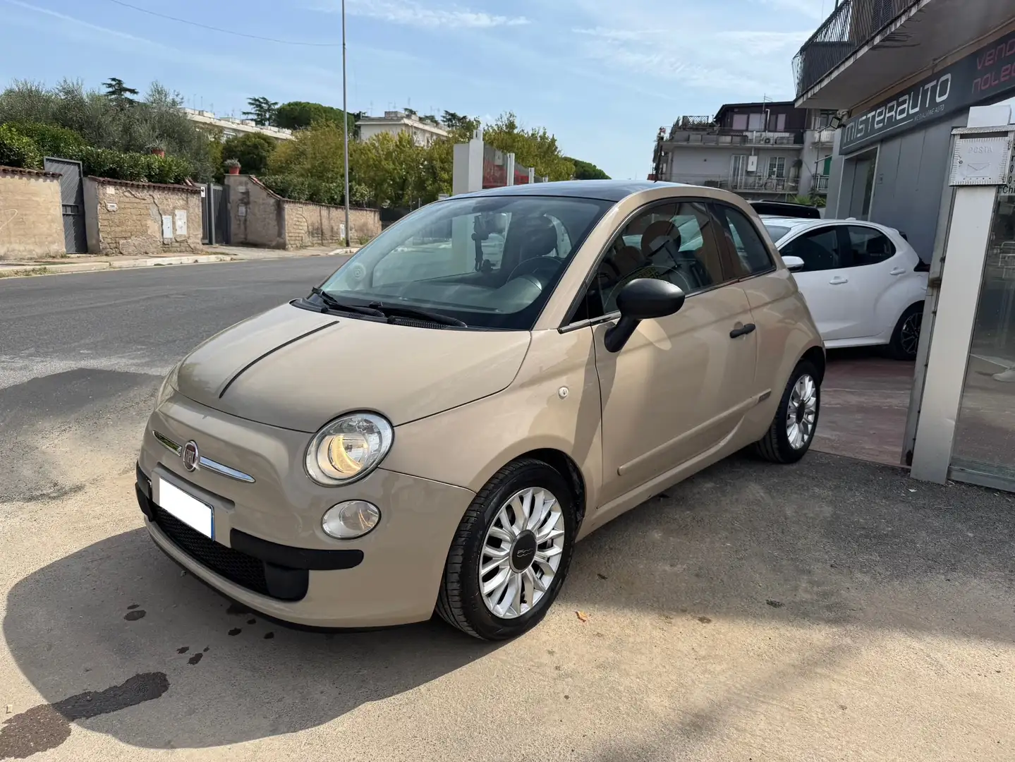 Fiat 500 500 1.2 easypower Lounge Gpl 69cv E6 Beige - 1