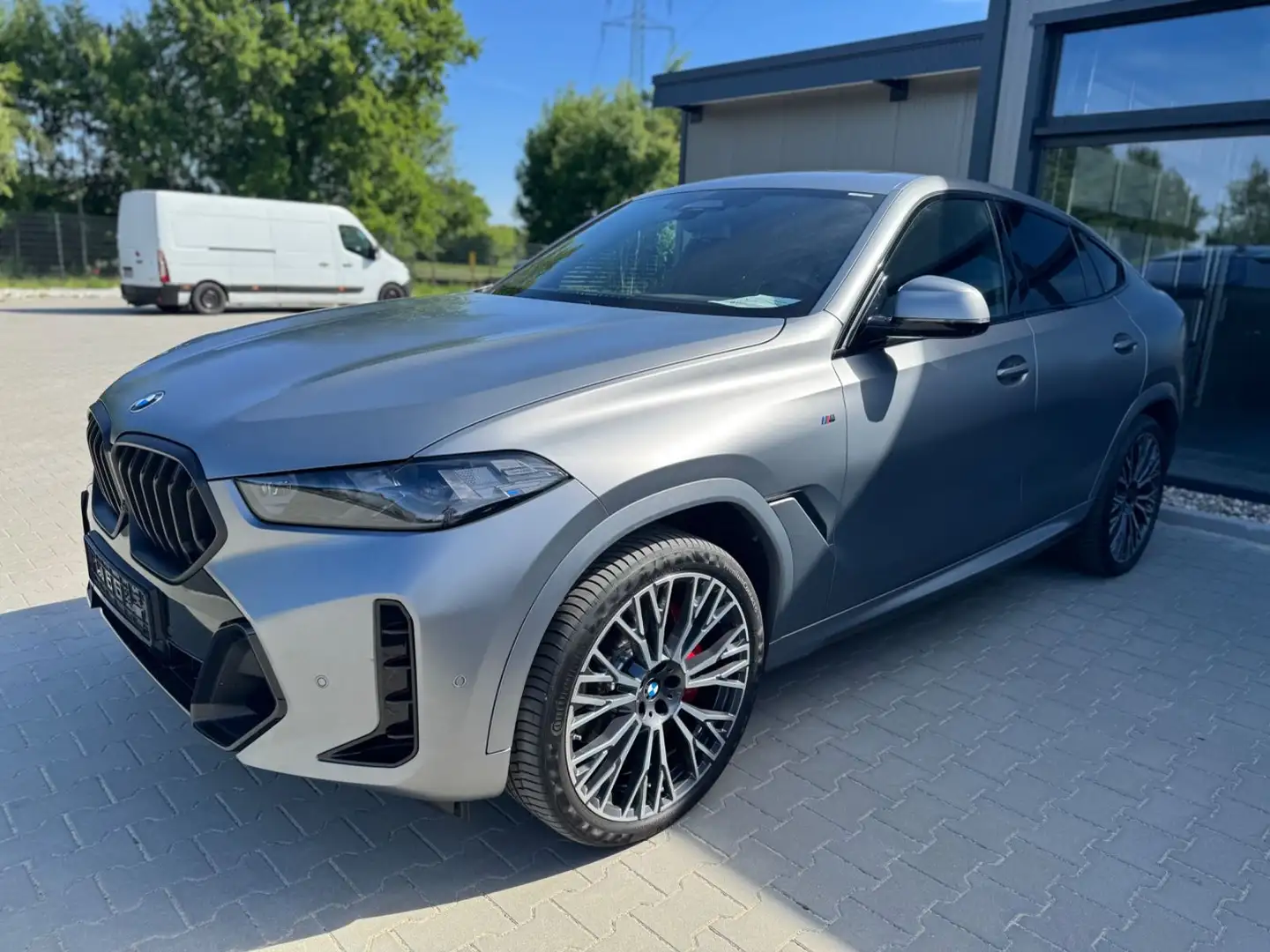 BMW X6 BMW X6 40xd M Sport Pro- SkyLounge-HUD-H&K-360Ka Grijs - 1