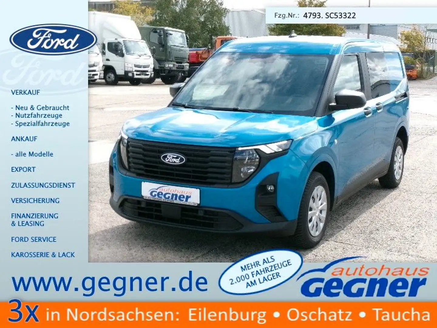Ford Transit Courier 1.0L Trend DoKa AHK WiPa GRA Kam Bleu - 1