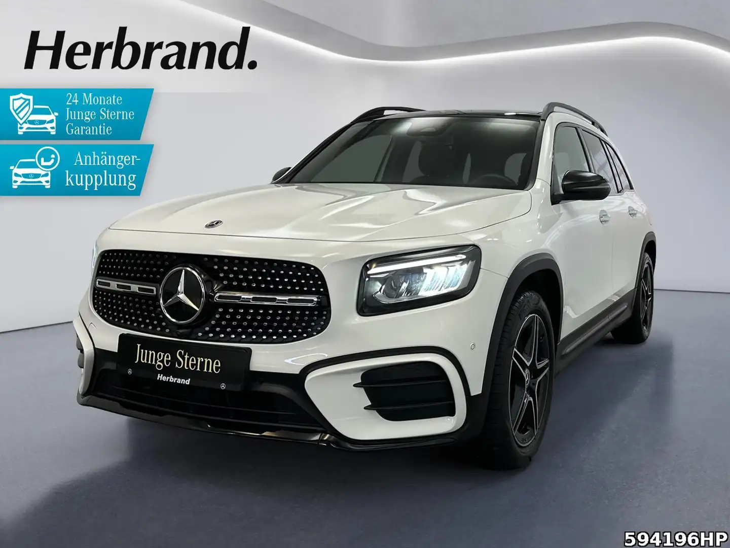 Mercedes-Benz GLB 200 AMG AHK Panoramadach Night-Paket KEYLESS Weiß - 1
