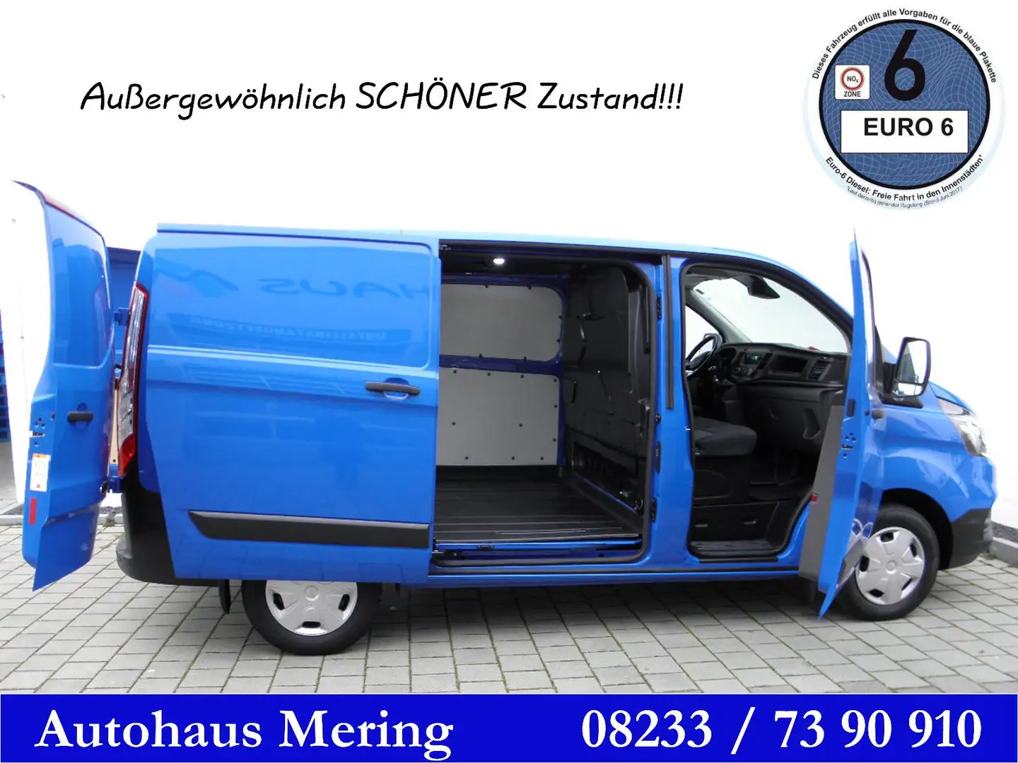 Ford Transit Custom Kasten L1H1 Trend *Zustand 1A* Bleu - 1