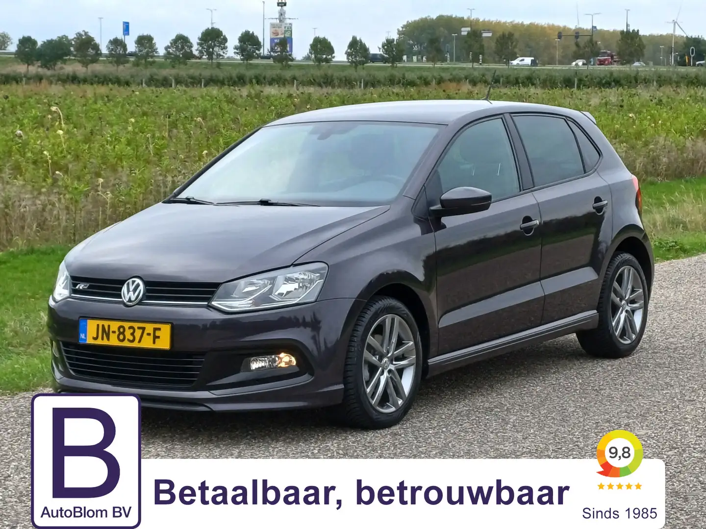 Volkswagen Polo 1.2 TSI R-Line /Orgin.NL!/Navi/Clima/Cruise/16"/ Gris - 1