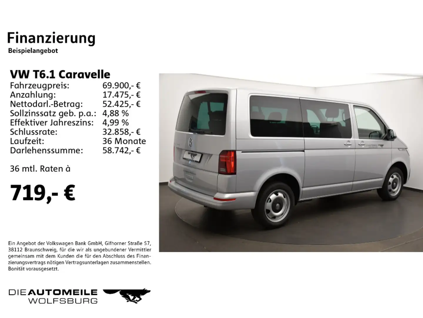 Volkswagen T6.1 Caravelle KR 2.0 TDI SCR DSG Comfortline Silber - 2