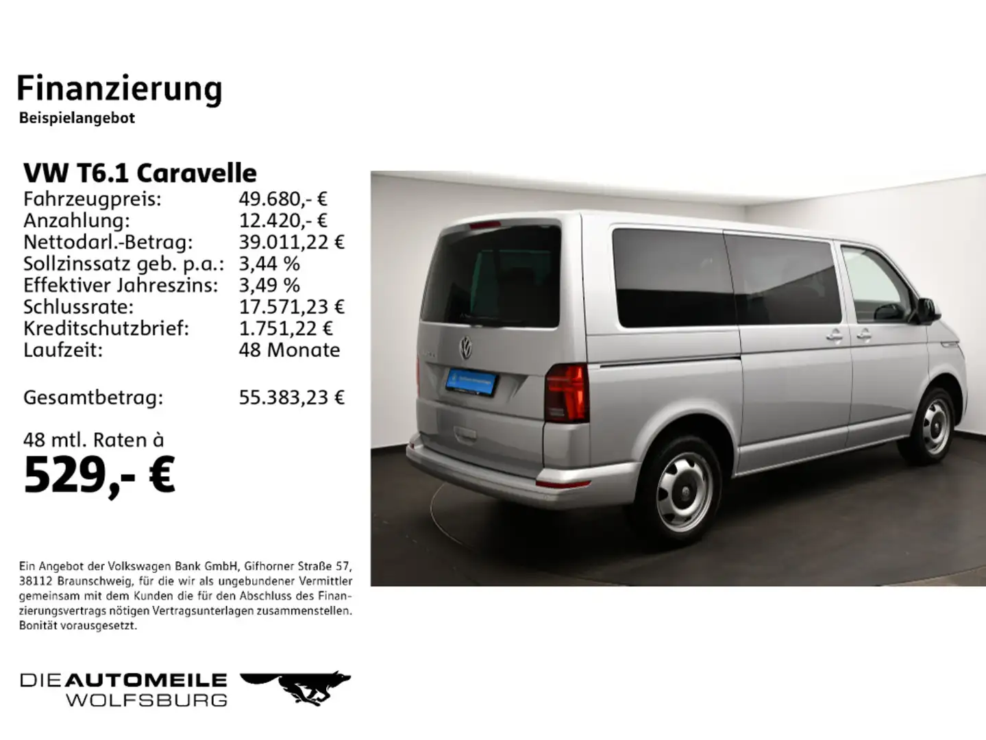 Volkswagen T6.1 Caravelle KR 2.0 TDI SCR DSG Comfortline Silber - 2