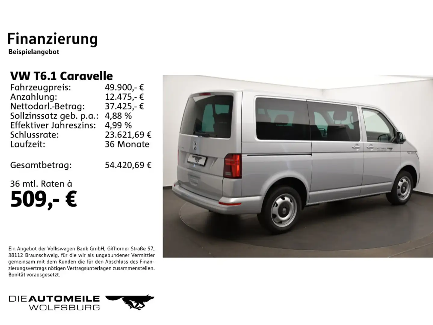 Volkswagen T6.1 Caravelle KR 2.0 TDI SCR DSG Comfortline Silber - 2