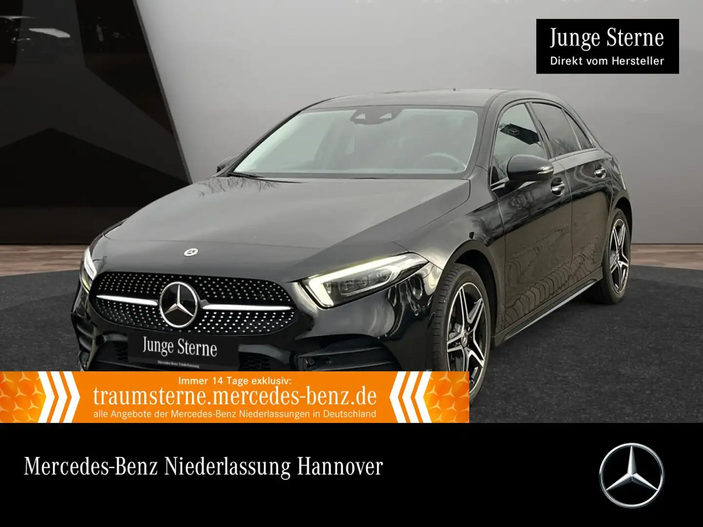 Mercedes-Benz A 250 e AMG+NIGHT+AHK+MULTIBEAM+KAMERA+8G Schwarz - 1