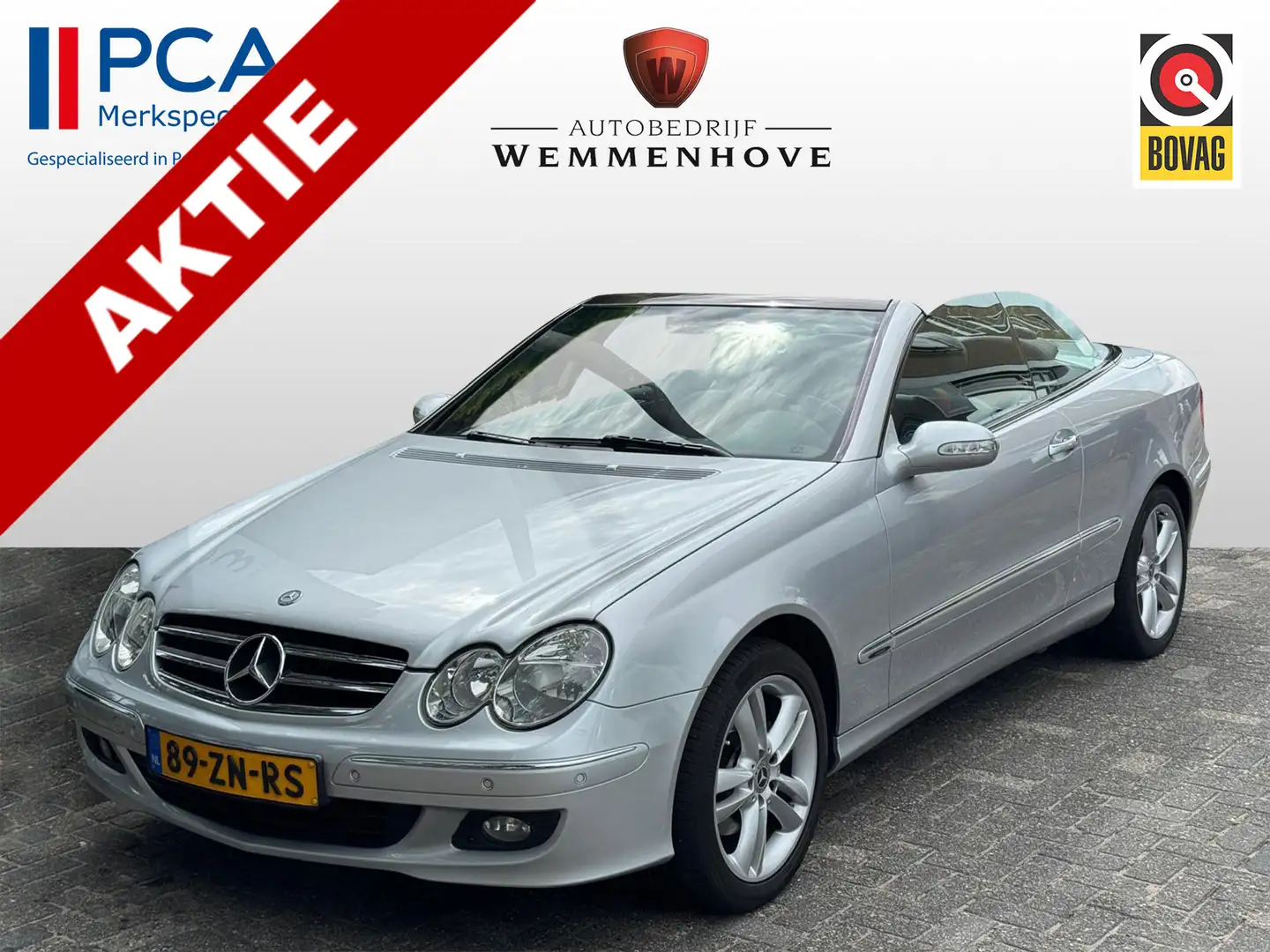 Mercedes-Benz CLK 200 Cabrio K. Avantgarde Airco/Parkeersensoren/Stoelve Gris - 1