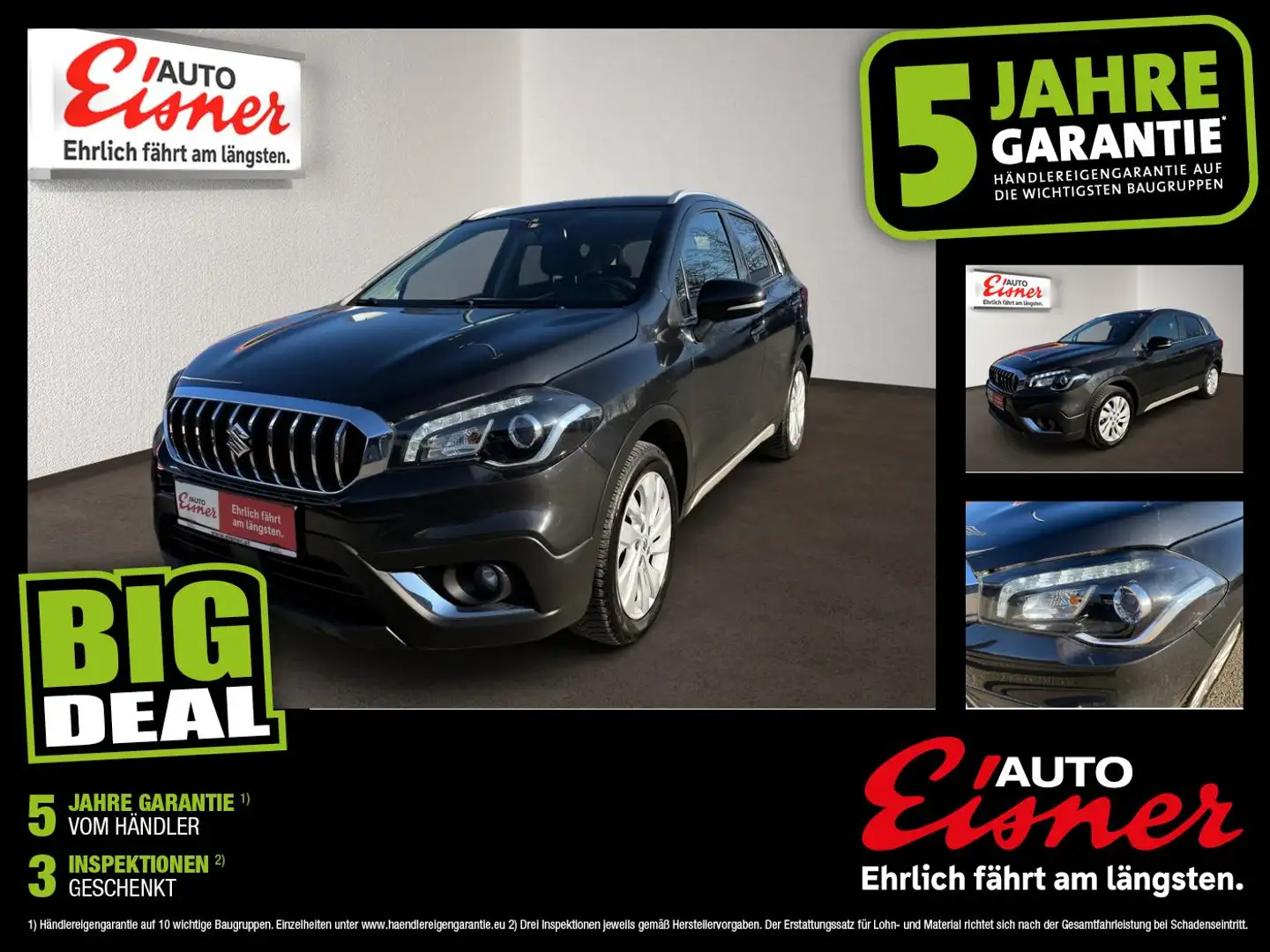 Suzuki SX4 S-Cross 1.6 DDiS 4WD shine ABS ESP Schwarz - 1