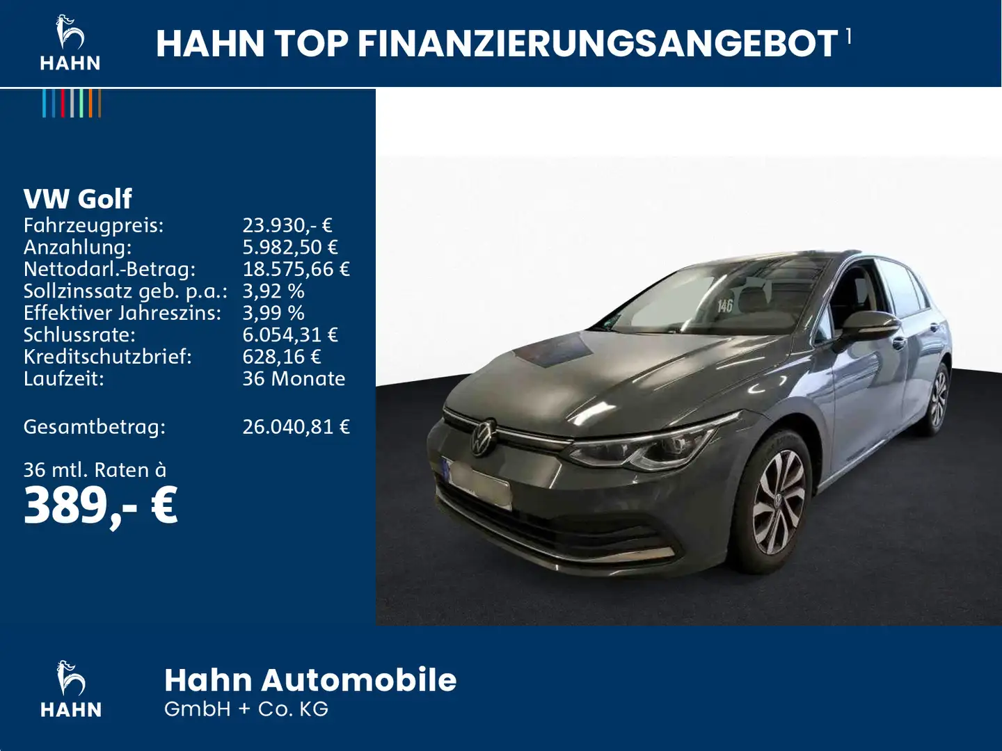 Volkswagen Golf VIII 1.5TSI Active Matrix Standh Navi ACC Grau - 2