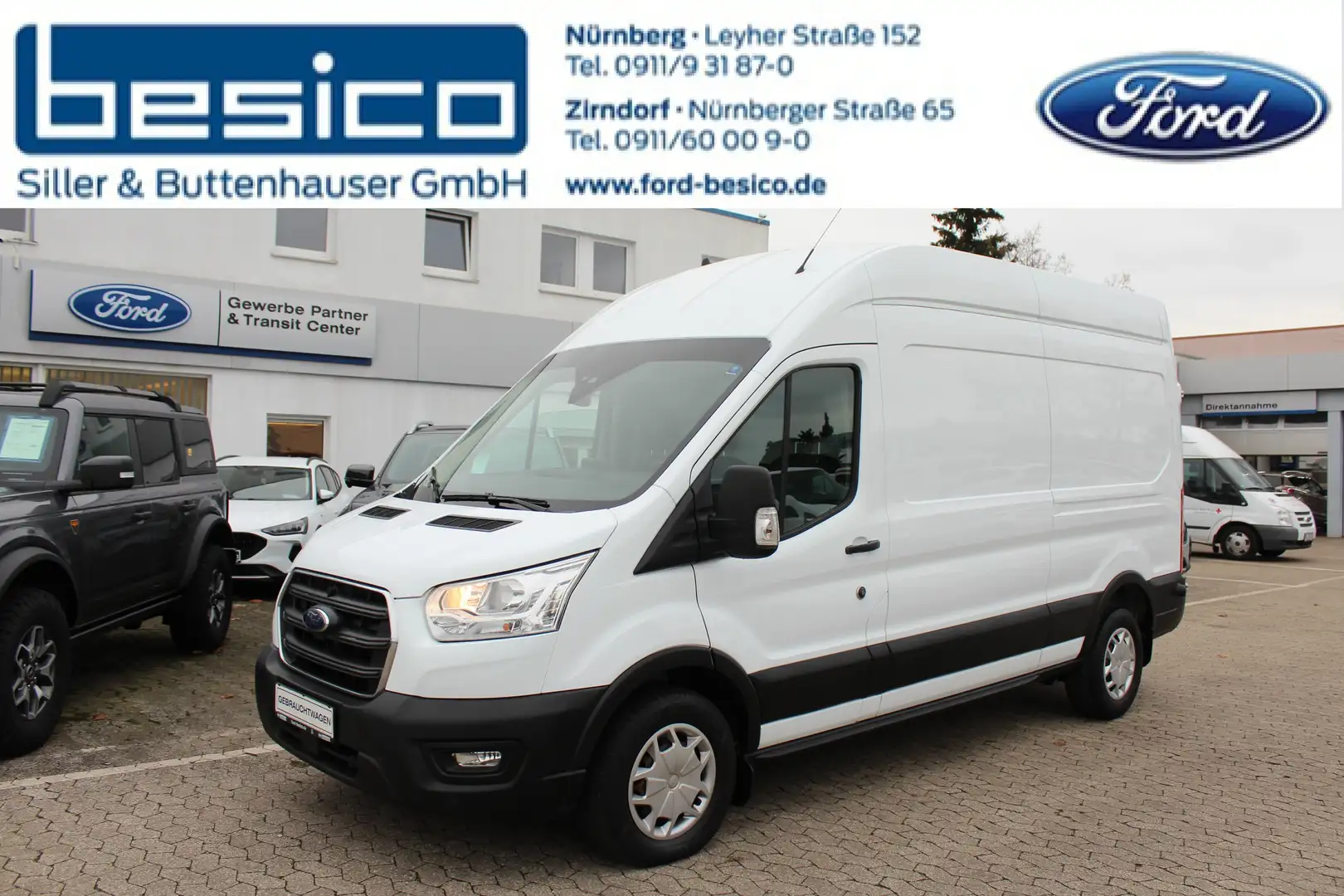 Ford Transit 350 L3H3 Trend*185PS*Navi*Kamera*Express Line*PDC Blanc - 1