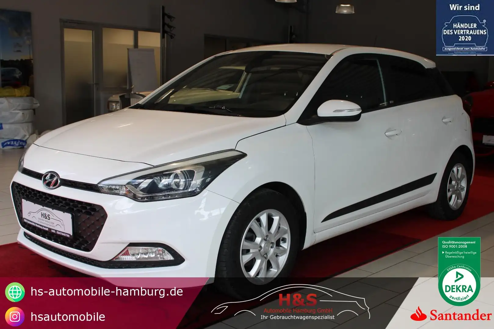 Hyundai i20 Passion *TÜV-NEU/SITZHEIZ/PDC* Weiß - 1
