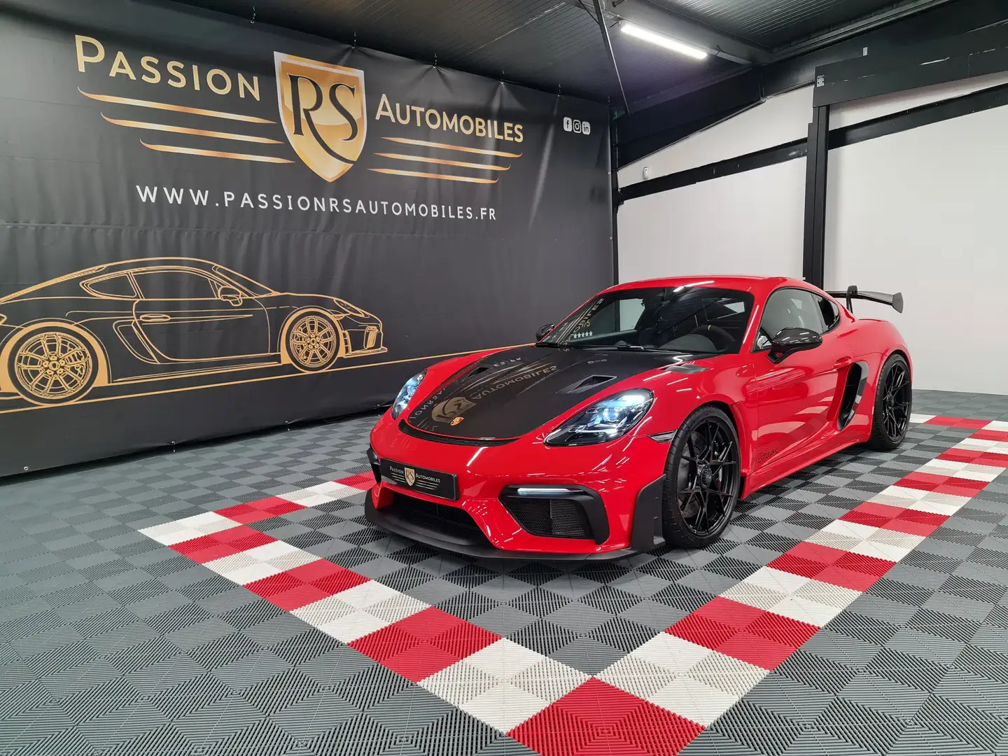Porsche Cayman 718 4.0i GT4 500 ch PDK RS Rouge - 1