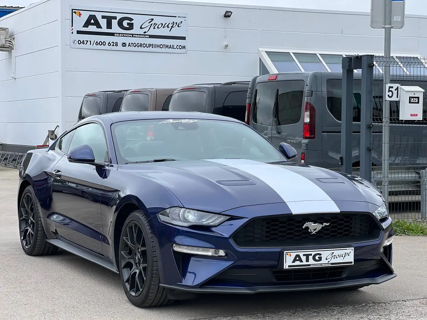 Ford Mustang 2.3i ECOBOOST 290CV BOITE AUTO FACE LIFT FULL OPTS Blauw - 1