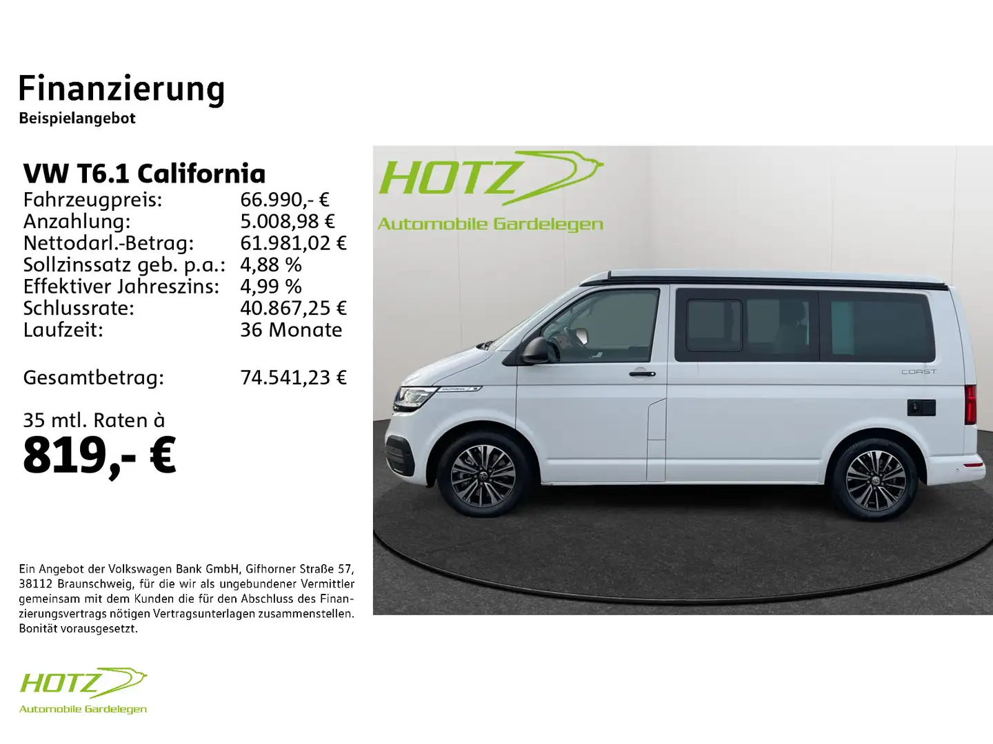 Volkswagen T6.1 California 2.0 TDI DSG 4Motion Coast Biały - 2