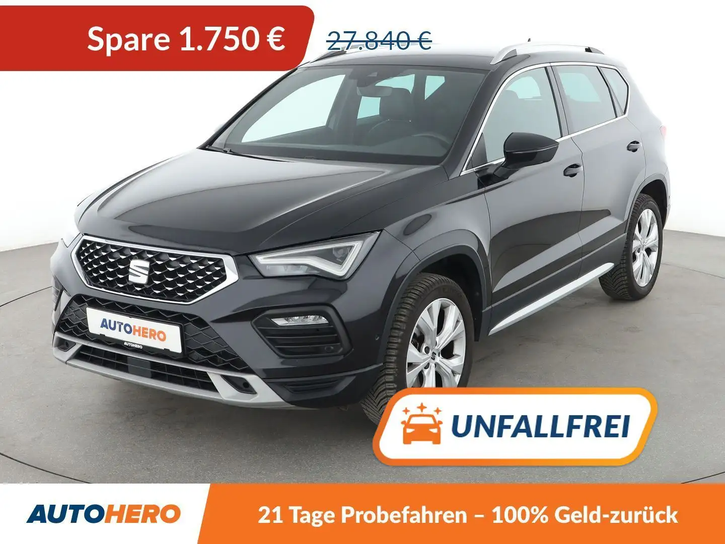 SEAT Ateca 1.5 TSI ACT Xperience Aut.*NAVI*LED*ACC*CAM*PDC* Чорний - 1