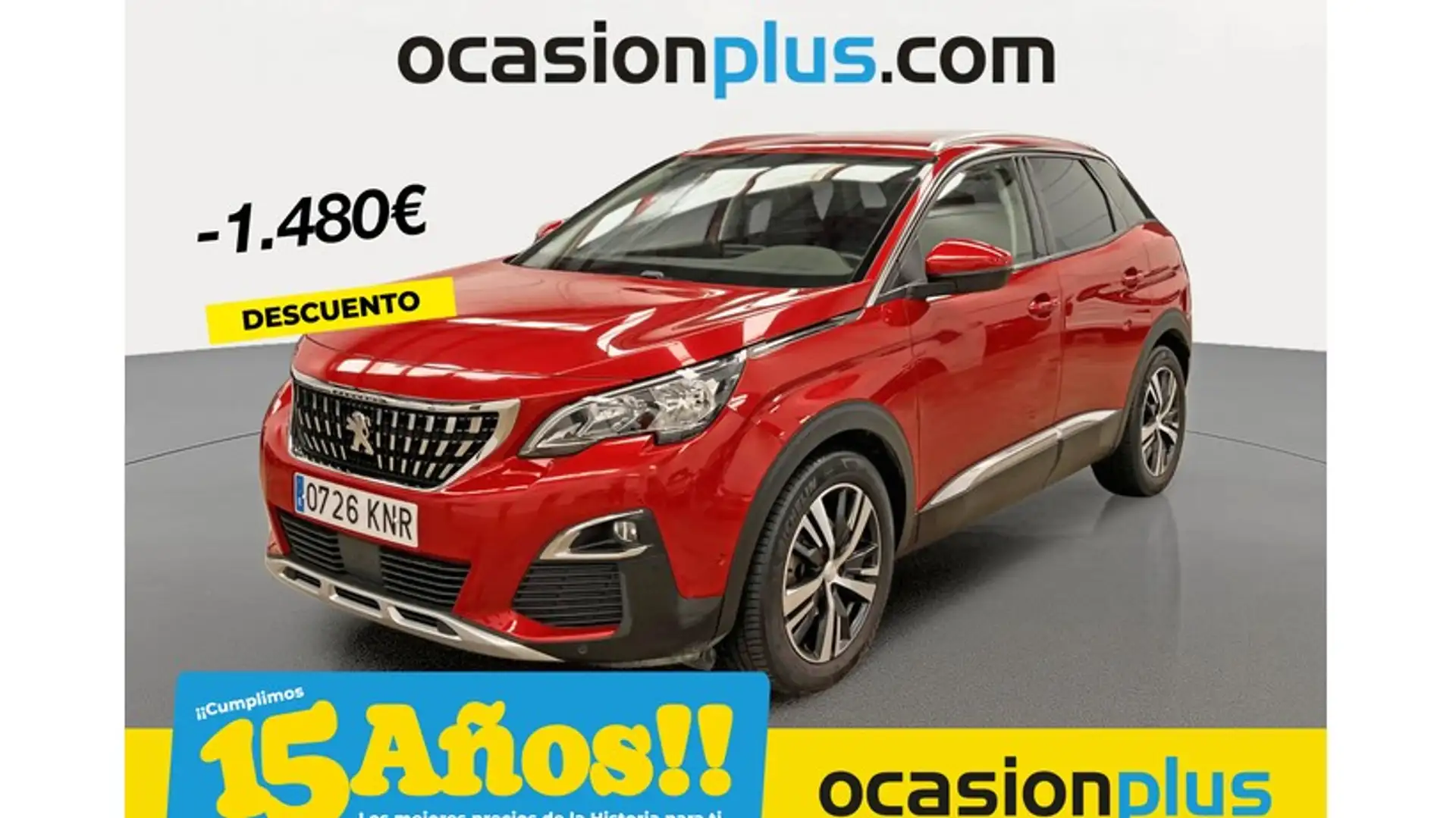 Peugeot 3008 1.6 BlueHDi Allure 120 Rojo - 1