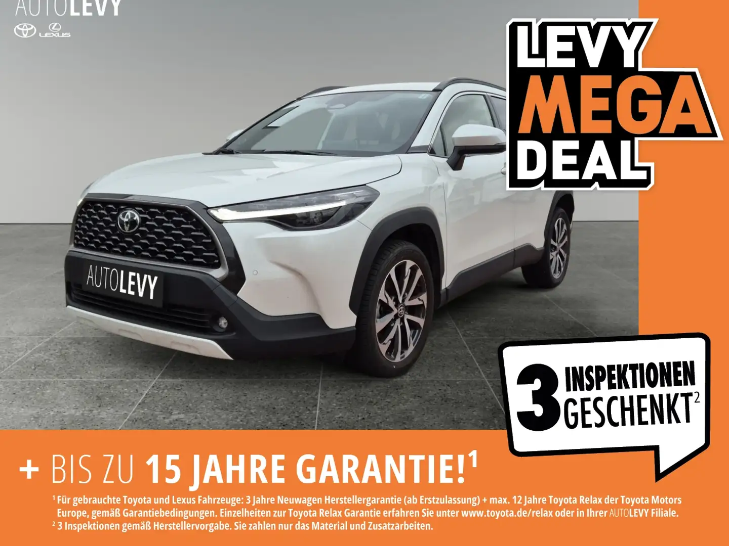 Toyota Corolla Cross Style 1.8 Hybrid *SHZ*NAVI*Carplay* Weiß - 1