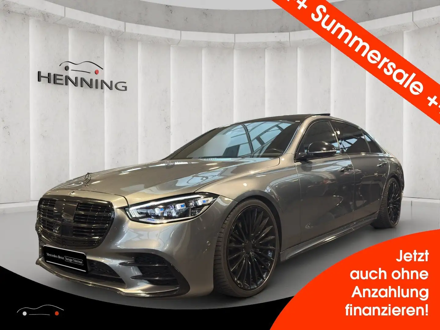 Mercedes-Benz S 400 d 4M L AMG Pano HeadUp Airmatic Burmes 3D Gri - 1
