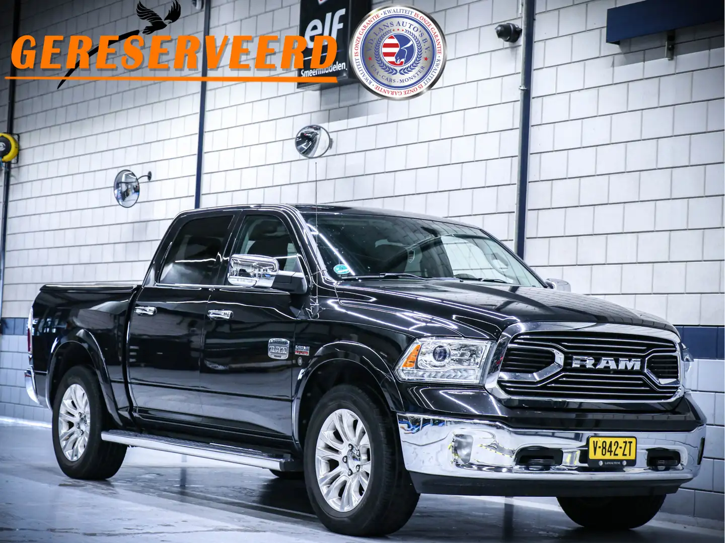 Dodge RAM 1500 5.7 V8 4x4 Crew Cab Longhorn | Luchtvering Negru - 1