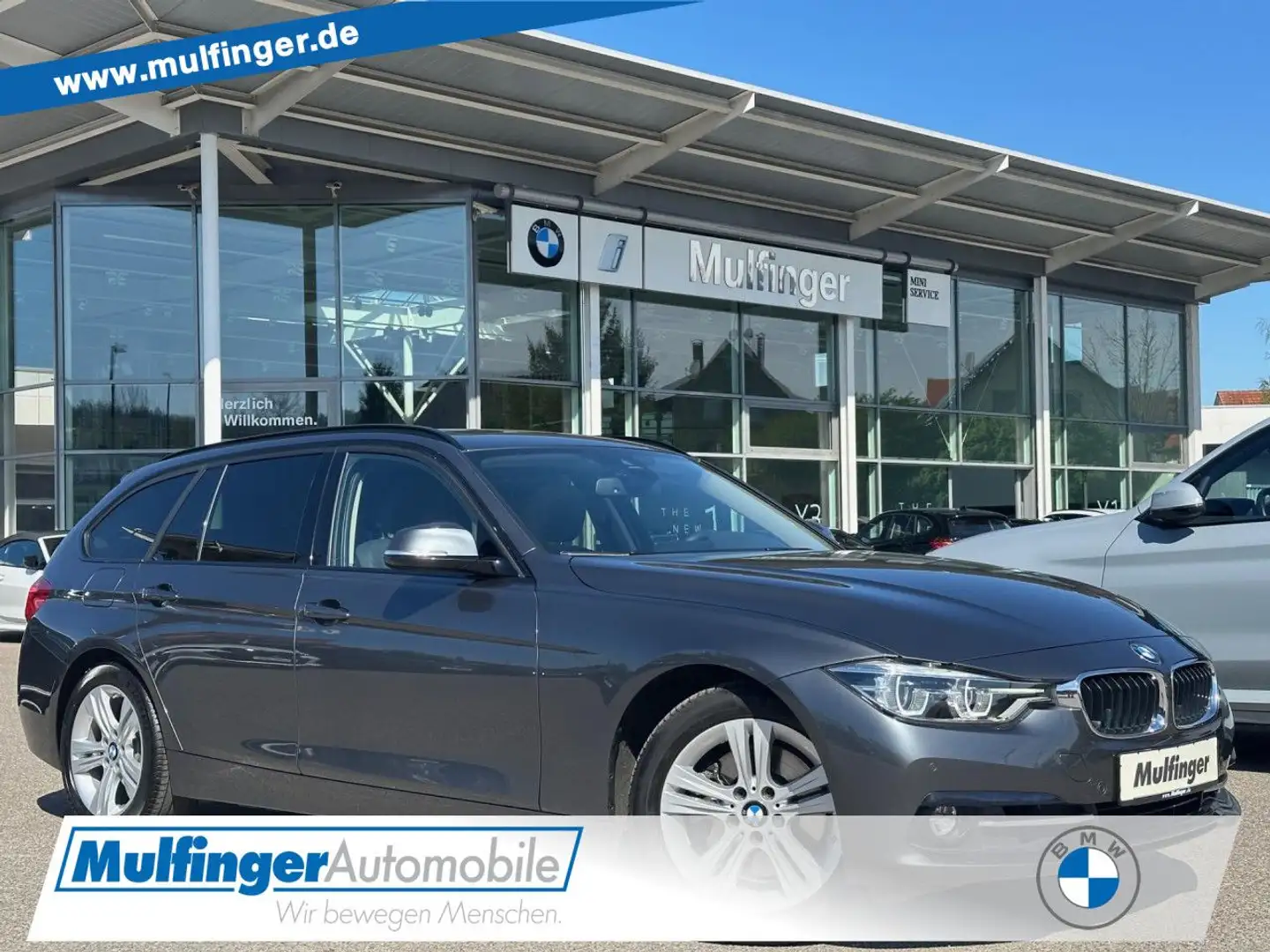 BMW 330 i T.Sport HUD Kamera PanoDach NaviProf.DrivAs Gris - 1