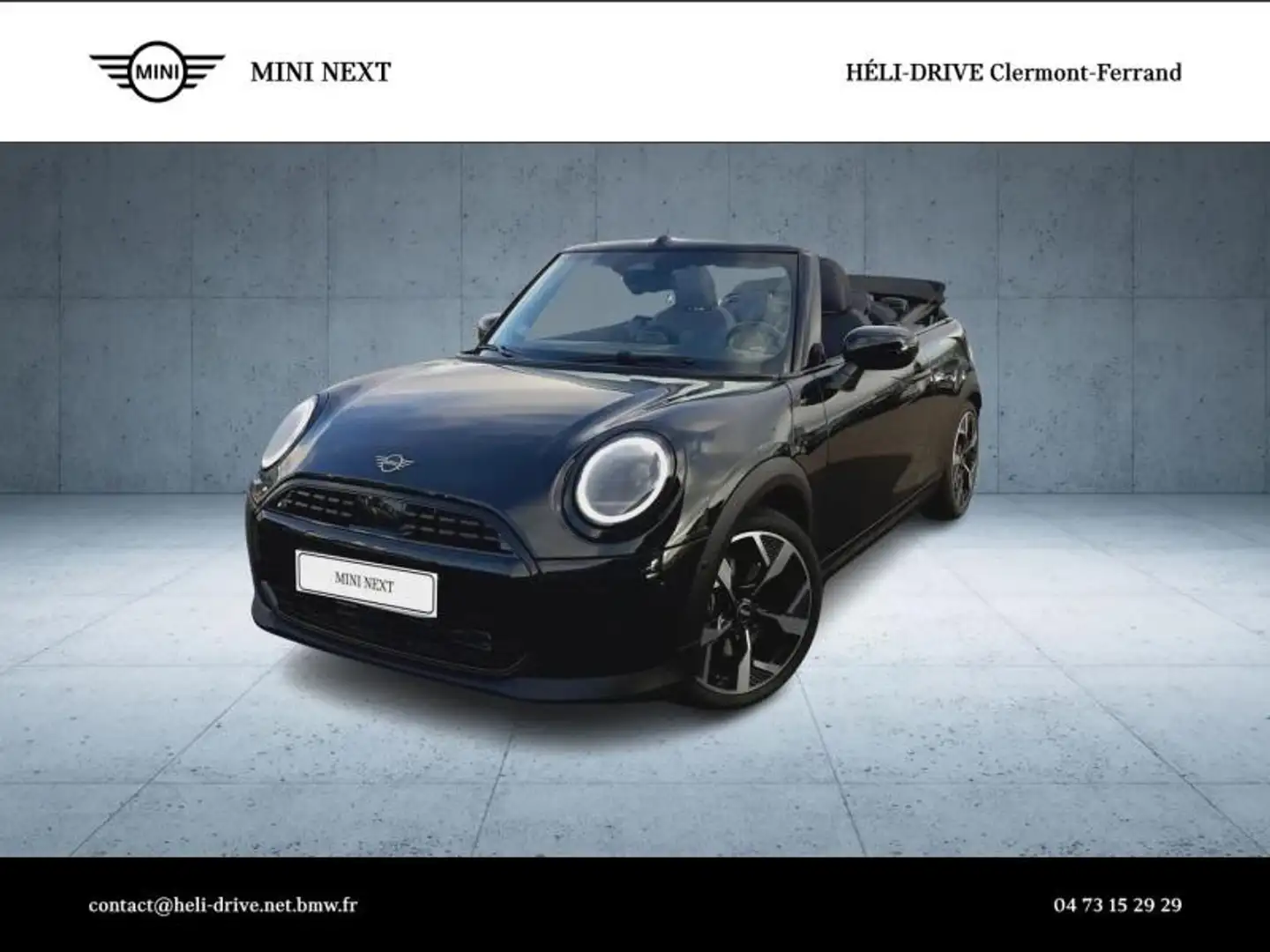 MINI Cooper Cabrio C 163ch Classic DKG7 Noir - 1